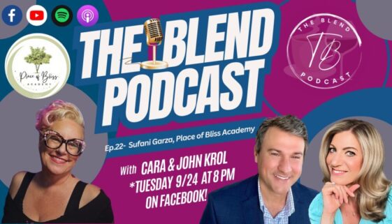 Sufani Garza on The Blend Podcast with Cara & John Krol